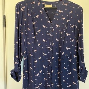 ModCloth Blouse with song bird print!